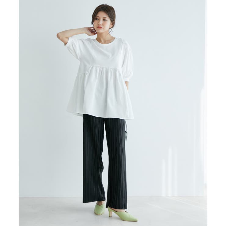 【WEB限定】【追加生産】美シルエットランダムプリーツパンツ | VIS  | 詳細画像6 