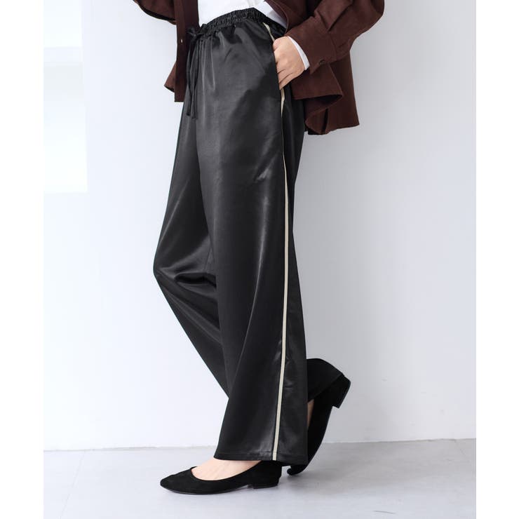 【WEB/一部店舗限定】配色サイドラインサテンイージーパンツ | VIS  | 詳細画像10 