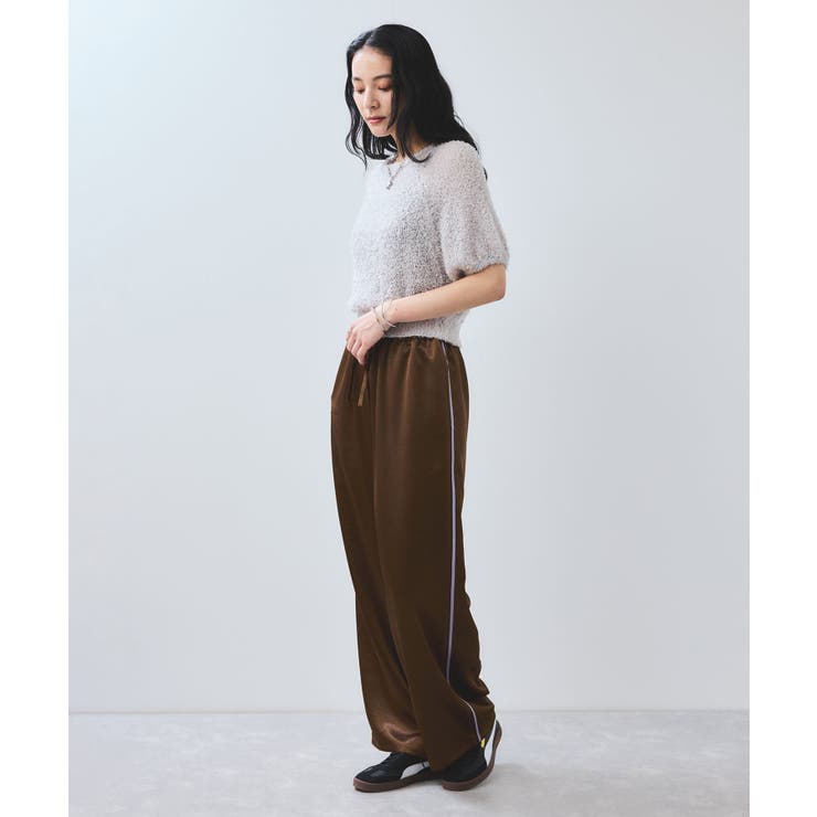 【WEB/一部店舗限定】配色サイドラインサテンイージーパンツ | VIS  | 詳細画像22 