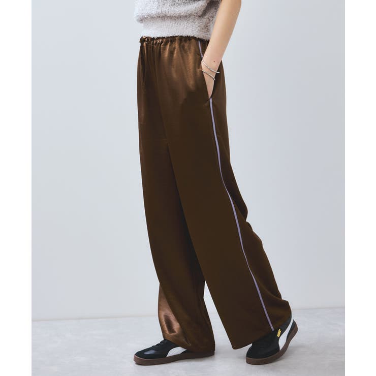 【WEB/一部店舗限定】配色サイドラインサテンイージーパンツ | VIS  | 詳細画像24 