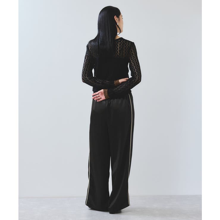 【WEB/一部店舗限定】配色サイドラインサテンイージーパンツ | VIS  | 詳細画像29 