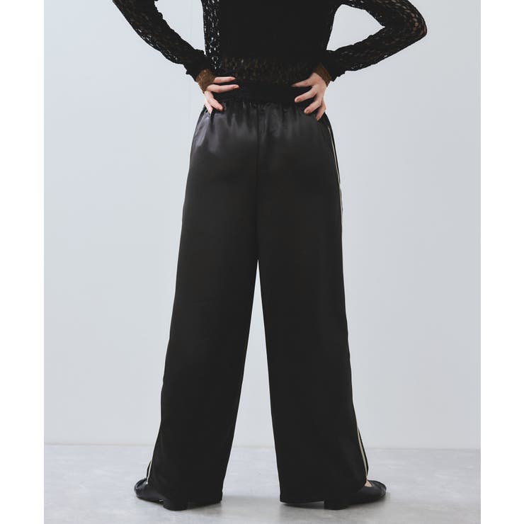 【WEB/一部店舗限定】配色サイドラインサテンイージーパンツ | VIS  | 詳細画像30 