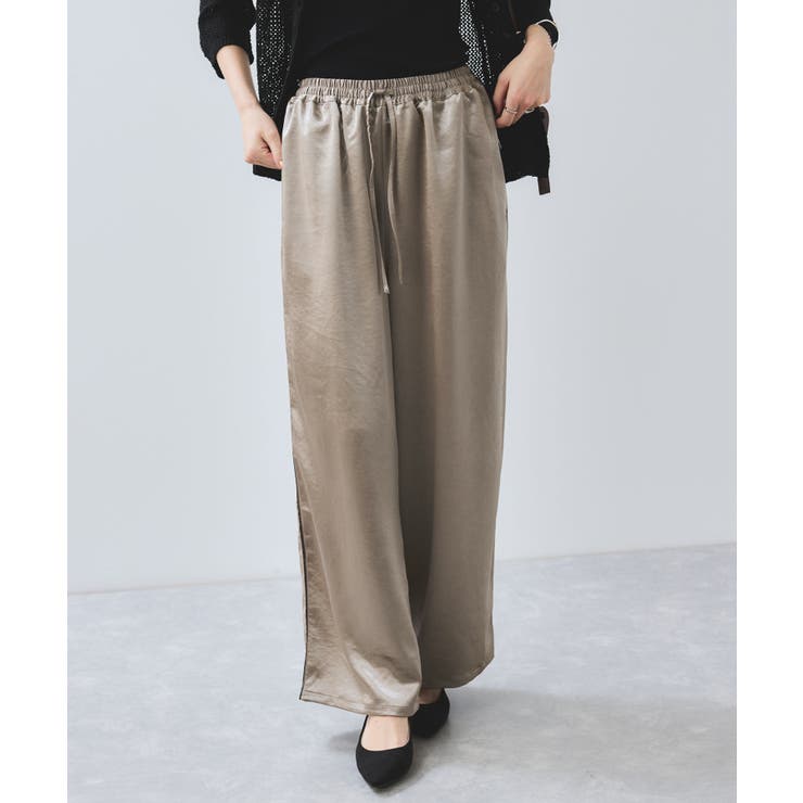 【WEB/一部店舗限定】配色サイドラインサテンイージーパンツ | VIS  | 詳細画像34 