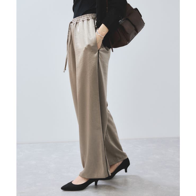 【WEB/一部店舗限定】配色サイドラインサテンイージーパンツ | VIS  | 詳細画像35 