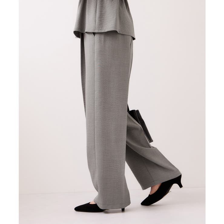 【WEB限定】美easyリネンライクベルテッドストレートパンツ イージーケア 接… | VIS  | 詳細画像18 