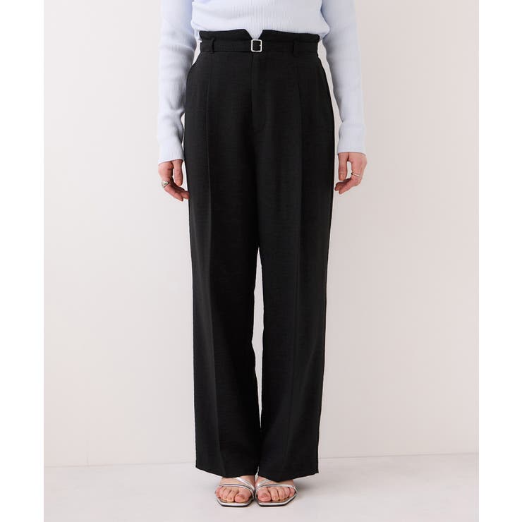 【WEB限定】美easyリネンライクベルテッドストレートパンツ イージーケア 接… | VIS  | 詳細画像26 