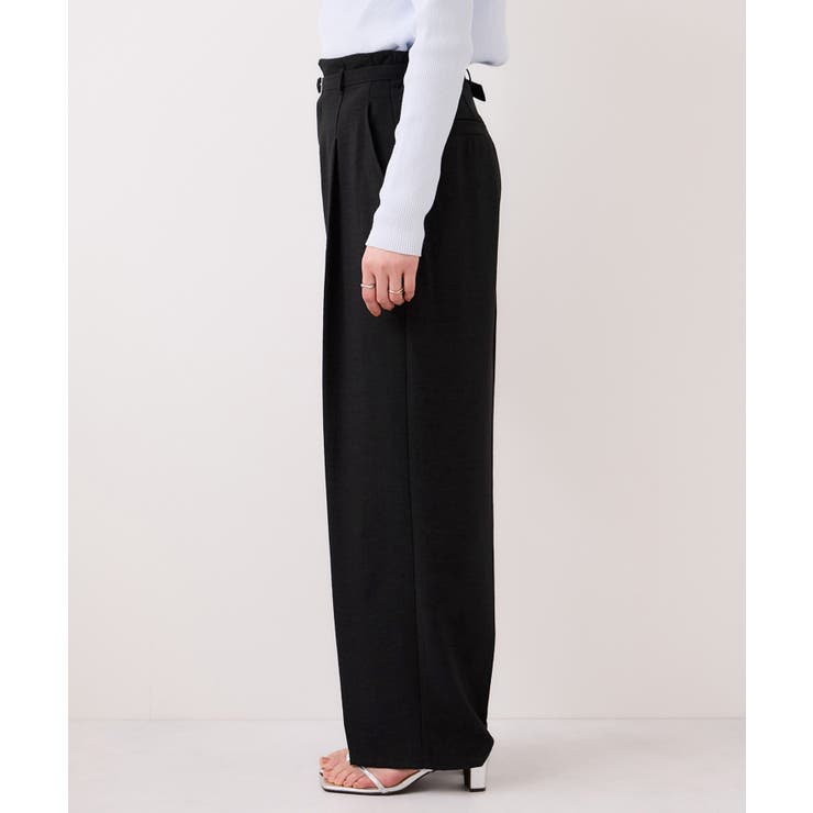 【WEB限定】美easyリネンライクベルテッドストレートパンツ イージーケア 接… | VIS  | 詳細画像27 