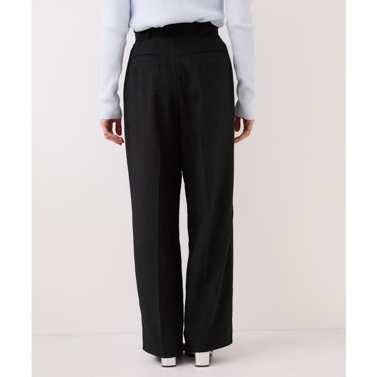 【WEB限定】美easyリネンライクベルテッドストレートパンツ イージーケア 接… | VIS  | 詳細画像28 