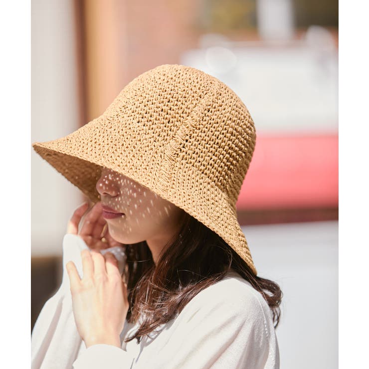 ライン編み雑材ペーパーハット | VIS  | 詳細画像10 