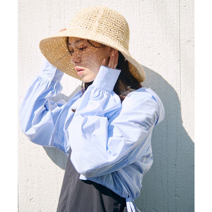 ライン編み雑材ペーパーハット | VIS  | 詳細画像12 