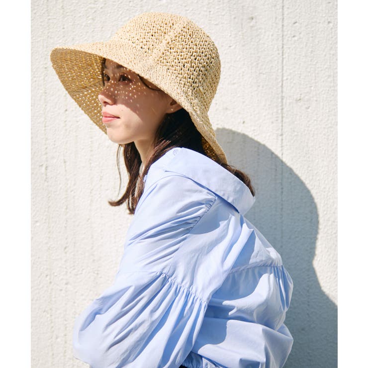 ライン編み雑材ペーパーハット | VIS  | 詳細画像13 