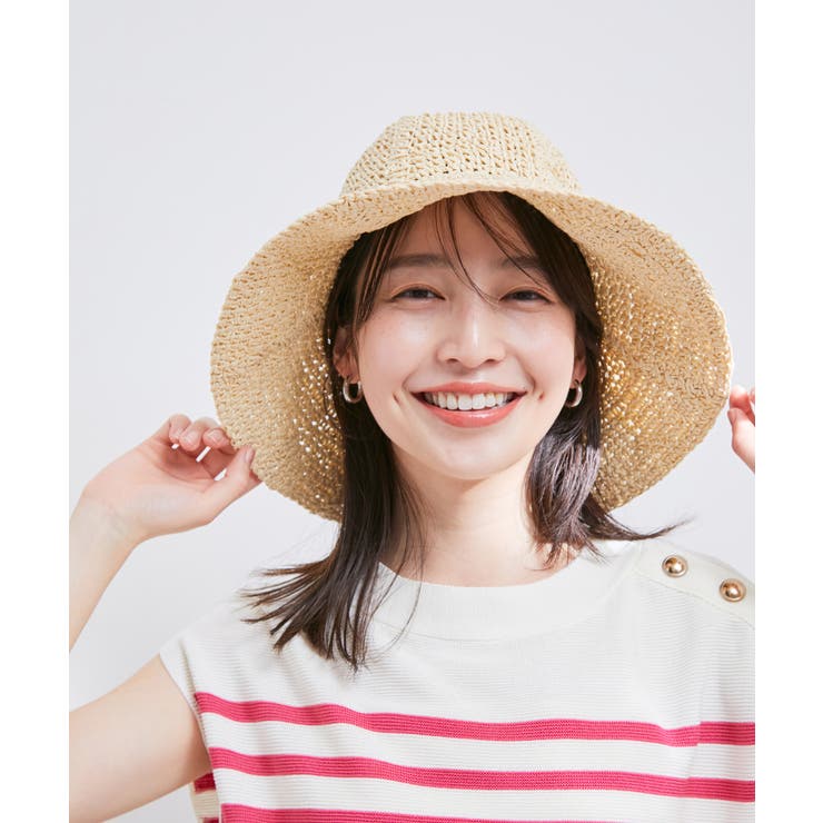 ライン編み雑材ペーパーハット | VIS  | 詳細画像4 