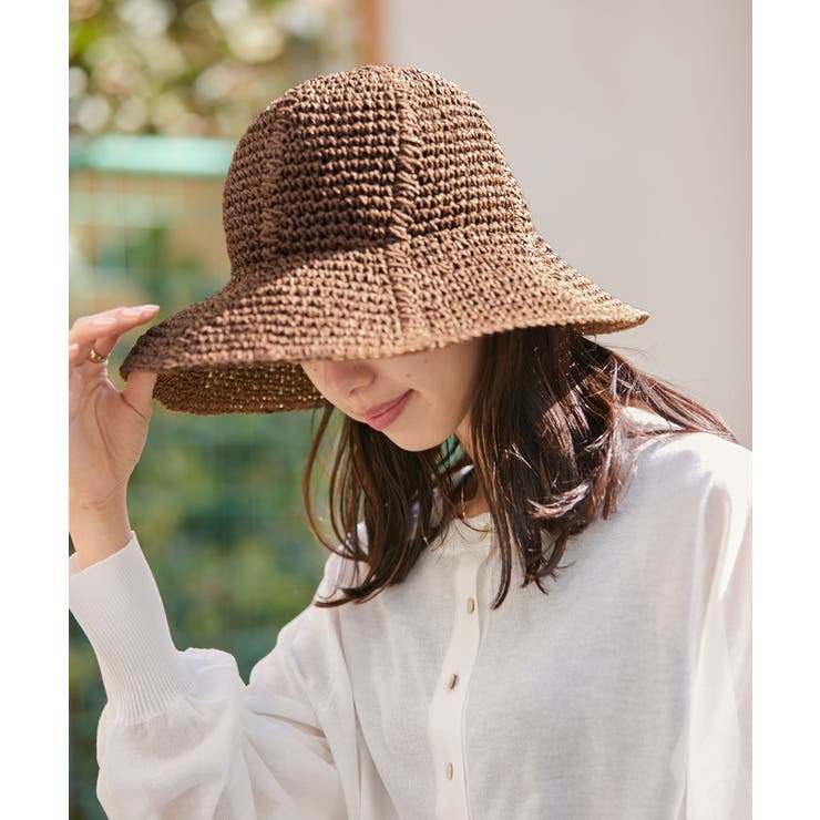 ライン編み雑材ペーパーハット | VIS  | 詳細画像7 