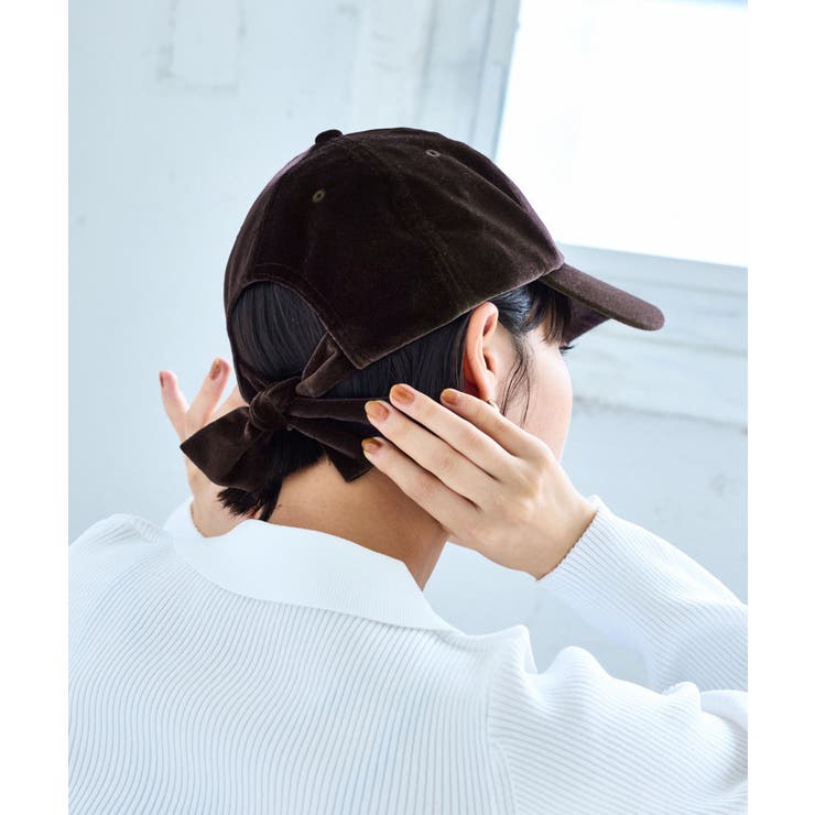 バックリボンベロアキャップ | VIS  | 詳細画像2 