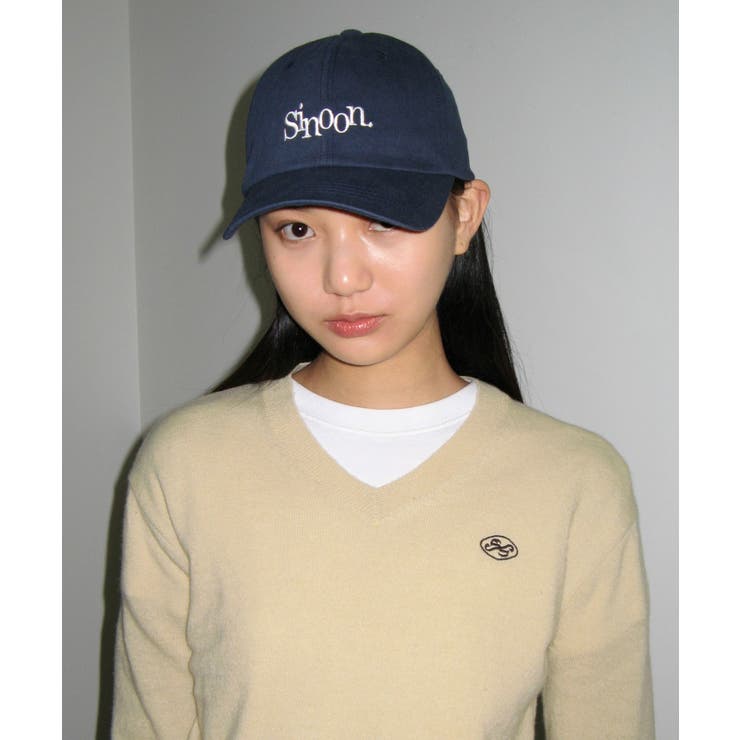 [Sinoon] STRIPE キャップ★新作・25SS★韓国★関税込み★ 韓国sinoon シヌーン】Classic Logo Cap (sinoon/キャップ