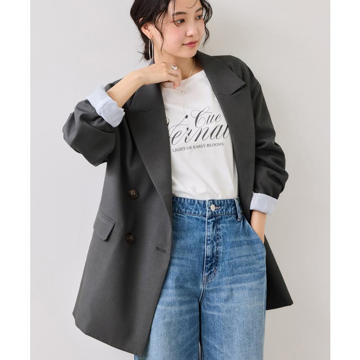 チャコール(06) | オーバーサイズテーラージャケット | VIS 