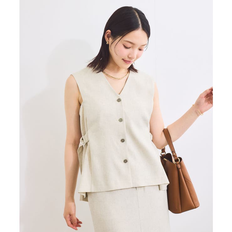 【セットアップ対応】サイドベルトフレアジレ | VIS  | 詳細画像1 