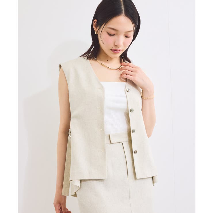 【セットアップ対応】サイドベルトフレアジレ | VIS  | 詳細画像10 