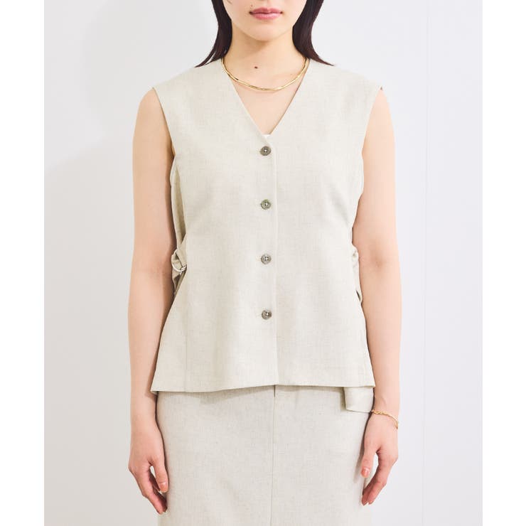 【セットアップ対応】サイドベルトフレアジレ | VIS  | 詳細画像11 