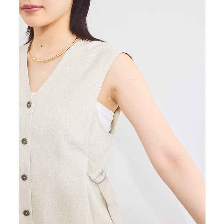 【セットアップ対応】サイドベルトフレアジレ | VIS  | 詳細画像15 