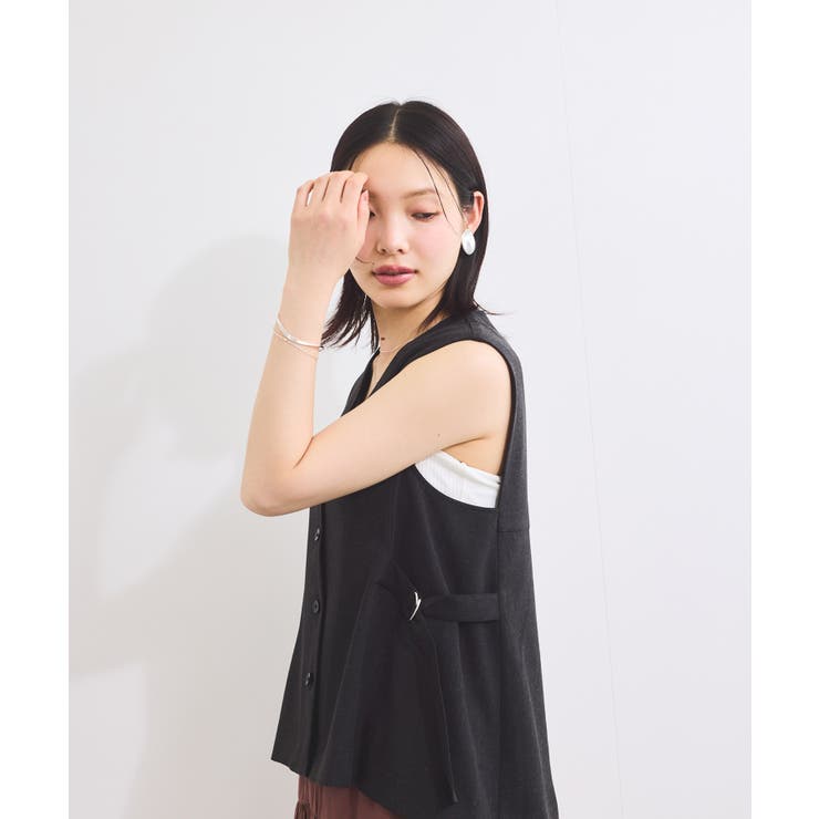 【セットアップ対応】サイドベルトフレアジレ | VIS  | 詳細画像5 