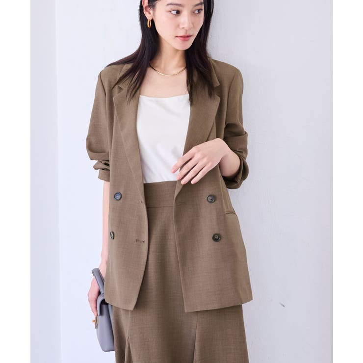 カーキー系(38) | 【美easy】リラックスジャケット【接触冷感/洗える】【セットアップ対応】 | VIS 