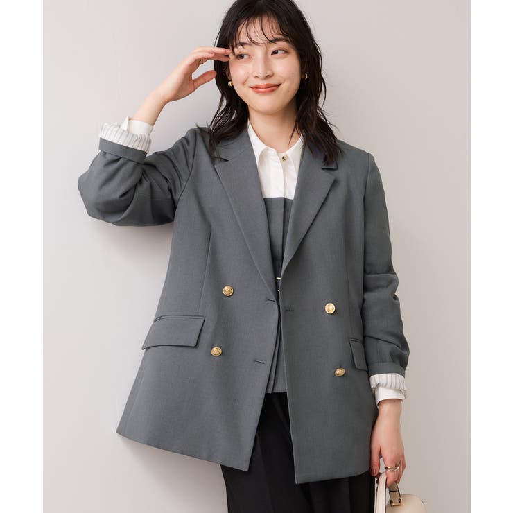 【美easy】コンフォート金ボタンジャケット イージーケア UVケア | VIS  | 詳細画像10 