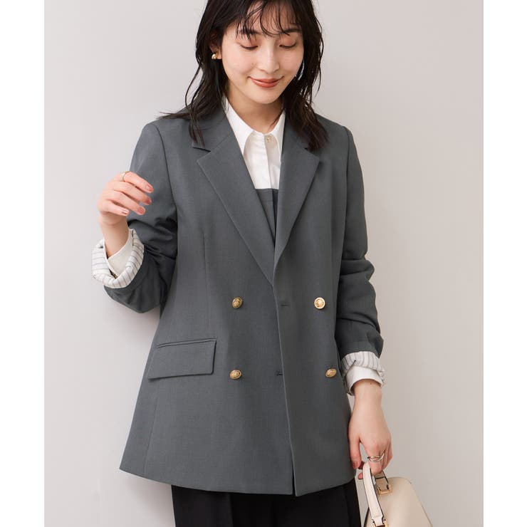 【美easy】コンフォート金ボタンジャケット イージーケア UVケア | VIS  | 詳細画像12 