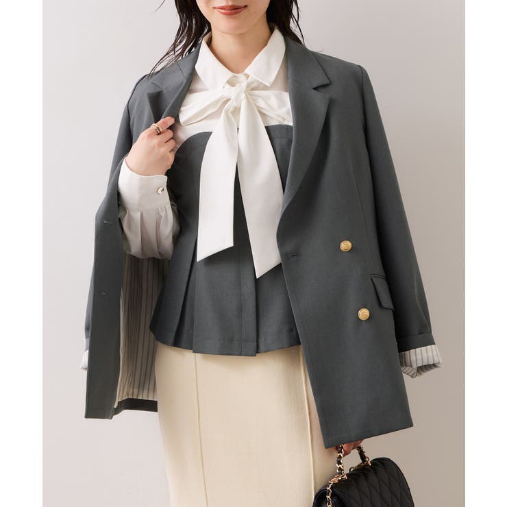 【美easy】コンフォート金ボタンジャケット イージーケア UVケア | VIS  | 詳細画像16 