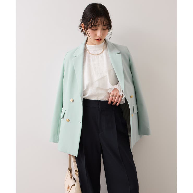 【美easy】コンフォート金ボタンジャケット イージーケア UVケア | VIS  | 詳細画像19 