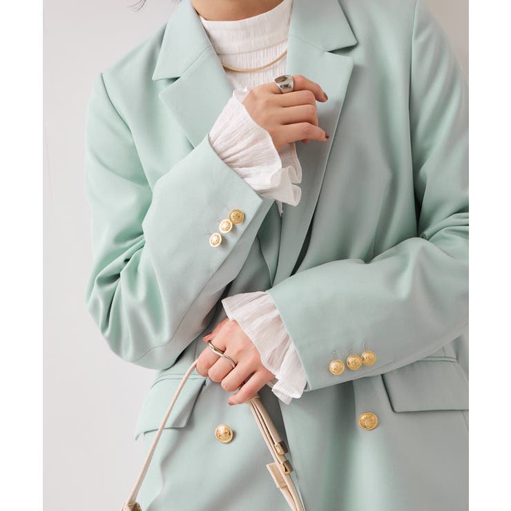 【美easy】コンフォート金ボタンジャケット イージーケア UVケア | VIS  | 詳細画像20 