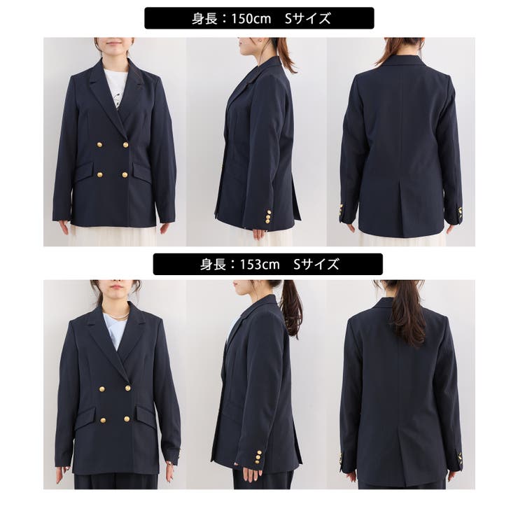 【美easy】コンフォート金ボタンジャケット イージーケア UVケア | VIS  | 詳細画像30 