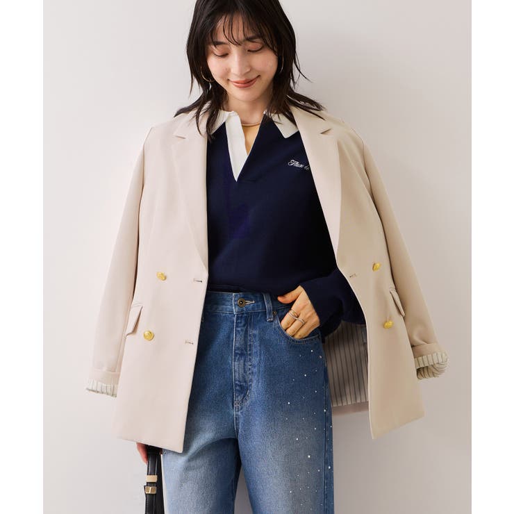 【美easy】コンフォート金ボタンジャケット イージーケア UVケア | VIS  | 詳細画像7 