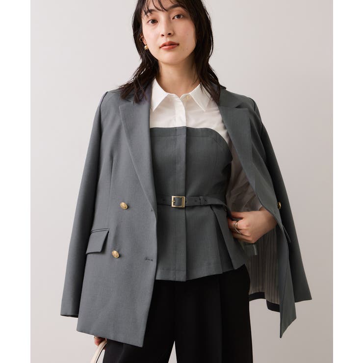 【美easy】コンフォート金ボタンジャケット イージーケア UVケア | VIS  | 詳細画像9 