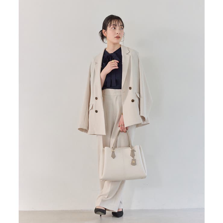 美easyリネンライクテーラードジャケット イージーケア 接触冷感 | VIS  | 詳細画像13 