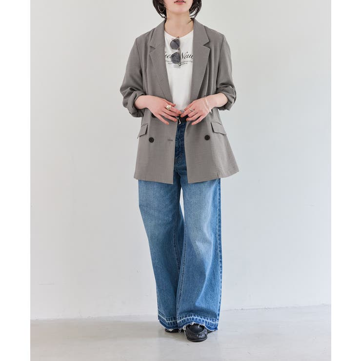 美easyリネンライクテーラードジャケット イージーケア 接触冷感 | VIS  | 詳細画像15 