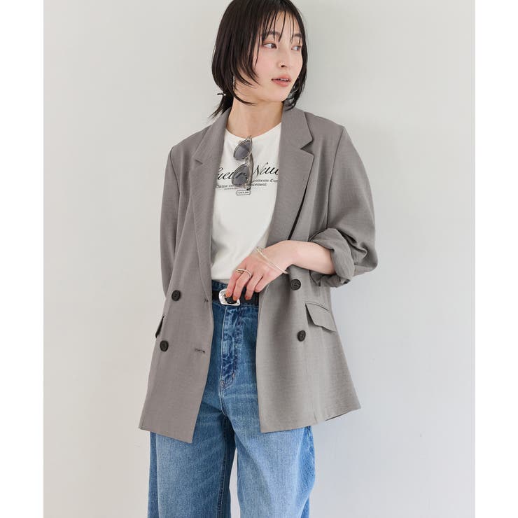 美easyリネンライクテーラードジャケット イージーケア 接触冷感 | VIS  | 詳細画像16 