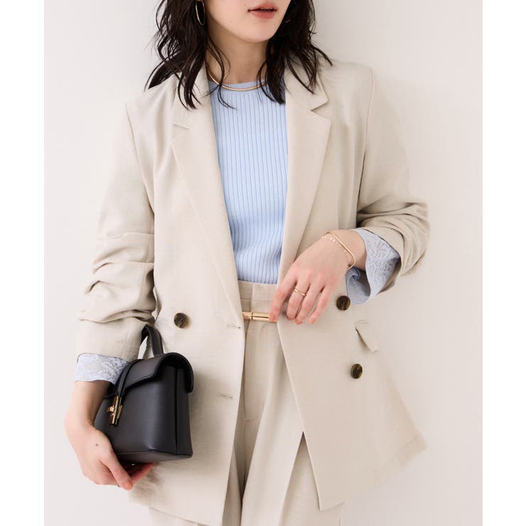 美easyリネンライクテーラードジャケット イージーケア 接触冷感 | VIS  | 詳細画像28 