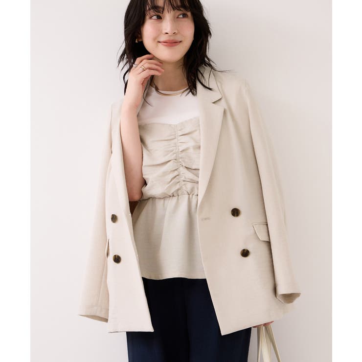 美easyリネンライクテーラードジャケット イージーケア 接触冷感 | VIS  | 詳細画像31 