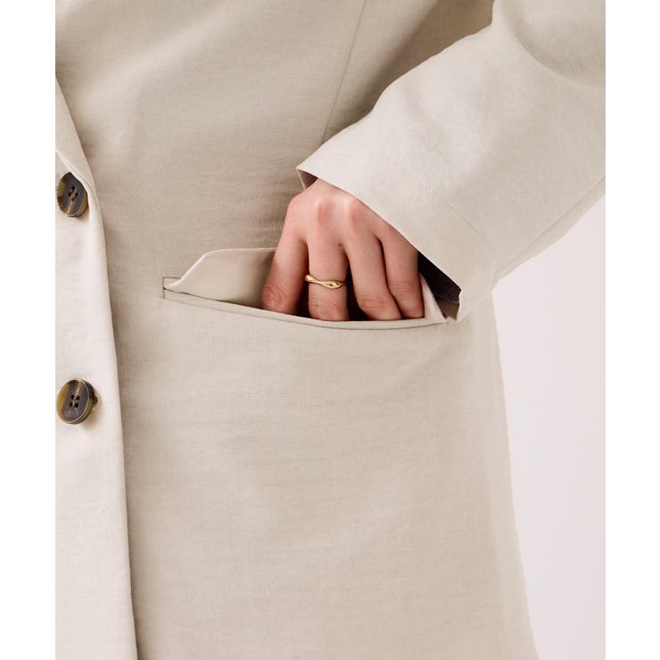 美easyリネンライクテーラードジャケット イージーケア 接触冷感 | VIS  | 詳細画像44 