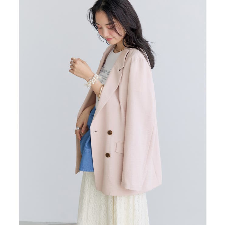 美easyリネンライクテーラードジャケット イージーケア 接触冷感 | VIS  | 詳細画像6 