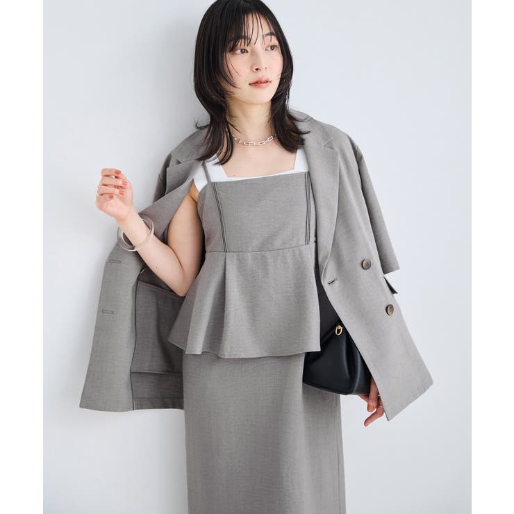 美easyリネンライクハーフスリーブダブルジャケット イージーケア 接触冷感 | VIS  | 詳細画像14 