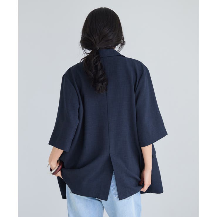 美easyリネンライクハーフスリーブダブルジャケット イージーケア 接触冷感 | VIS  | 詳細画像23 