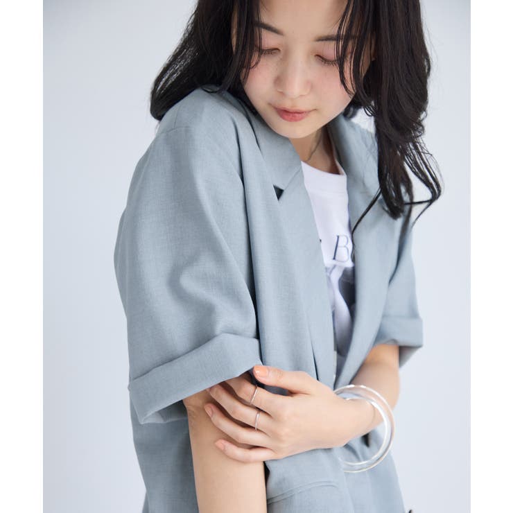 美easyリネンライクハーフスリーブダブルジャケット イージーケア 接触冷感 | VIS  | 詳細画像35 