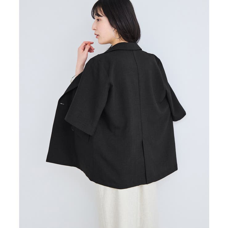 美easyリネンライクハーフスリーブダブルジャケット イージーケア 接触冷感 | VIS  | 詳細画像5 