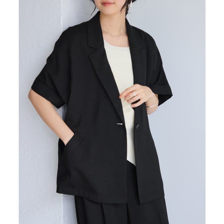 ブラック(01) | Light Airyシングルドルマンジャケット/UVケア・接触冷感・吸水速乾 | VIS 