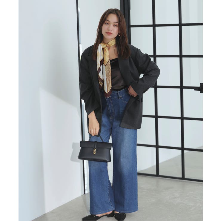 ヘリンボーンツイードベルテッドジャケット/セットアップ対応 | VIS  | 詳細画像3 