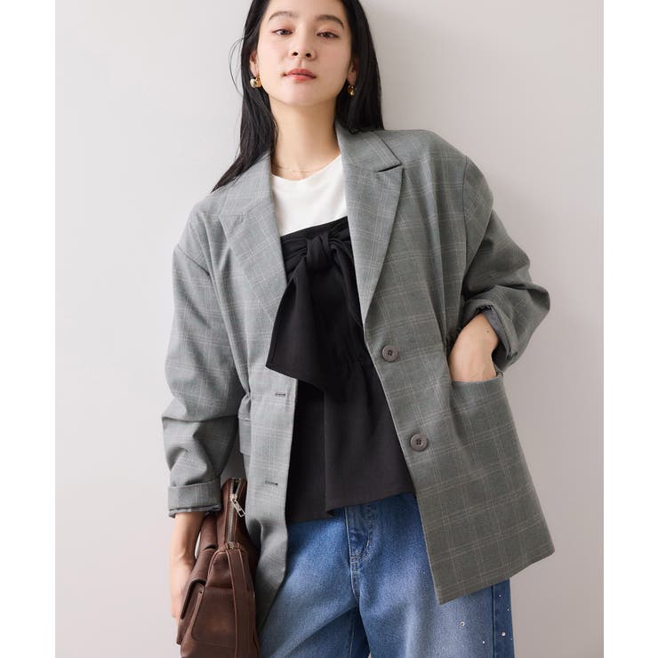 チェックアソートウエストドロストジャケット | VIS  | 詳細画像11 