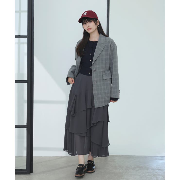 チェックアソートウエストドロストジャケット | VIS  | 詳細画像2 