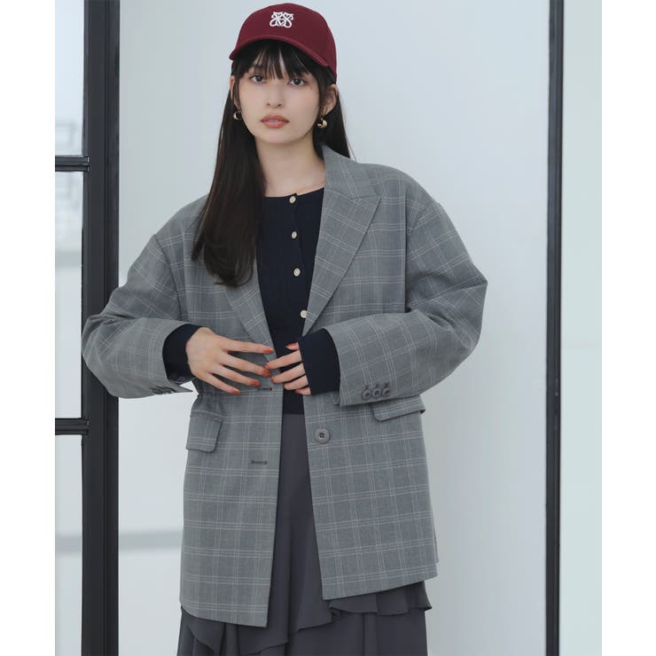 チェックアソートウエストドロストジャケット | VIS  | 詳細画像4 